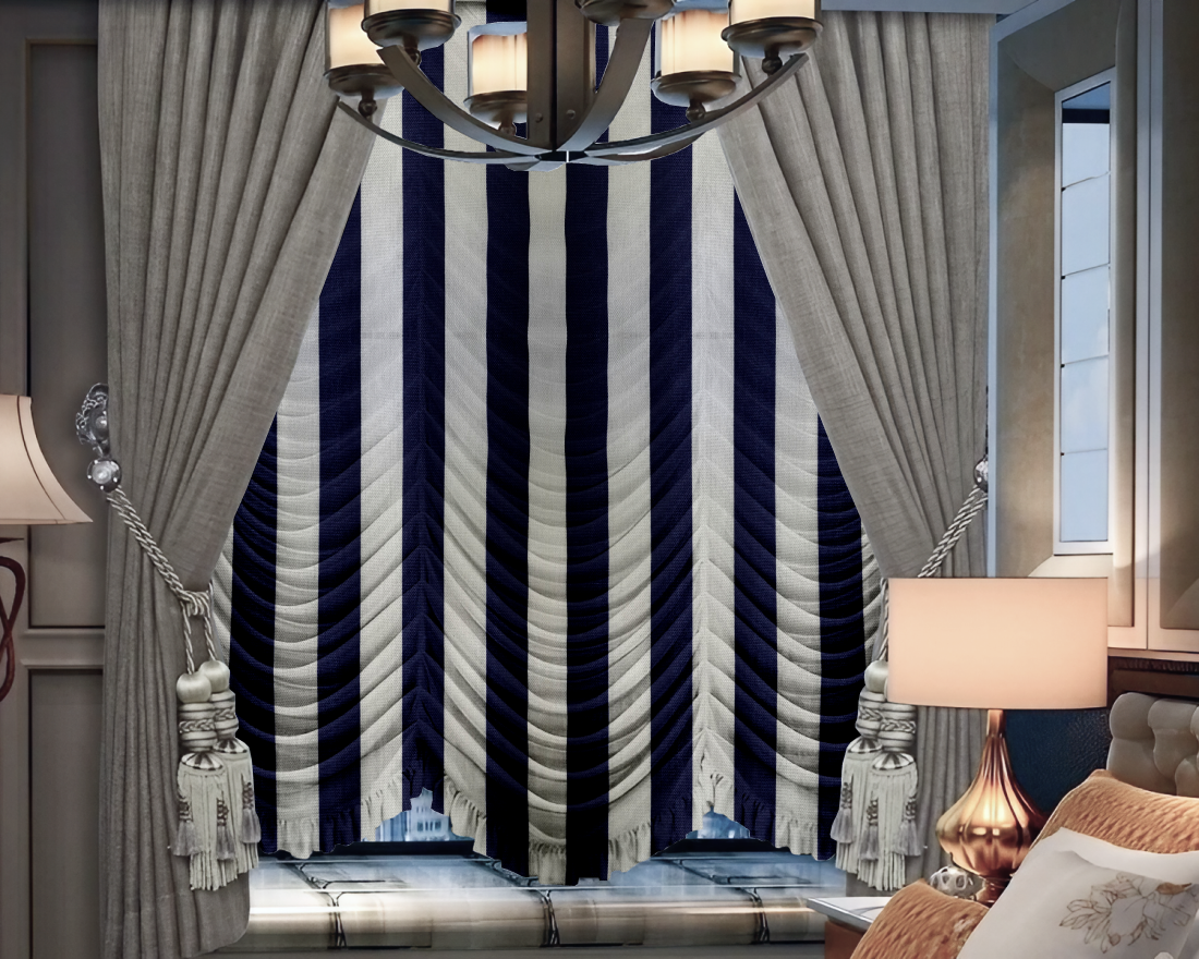Французские шторы из ткани RESORT 45