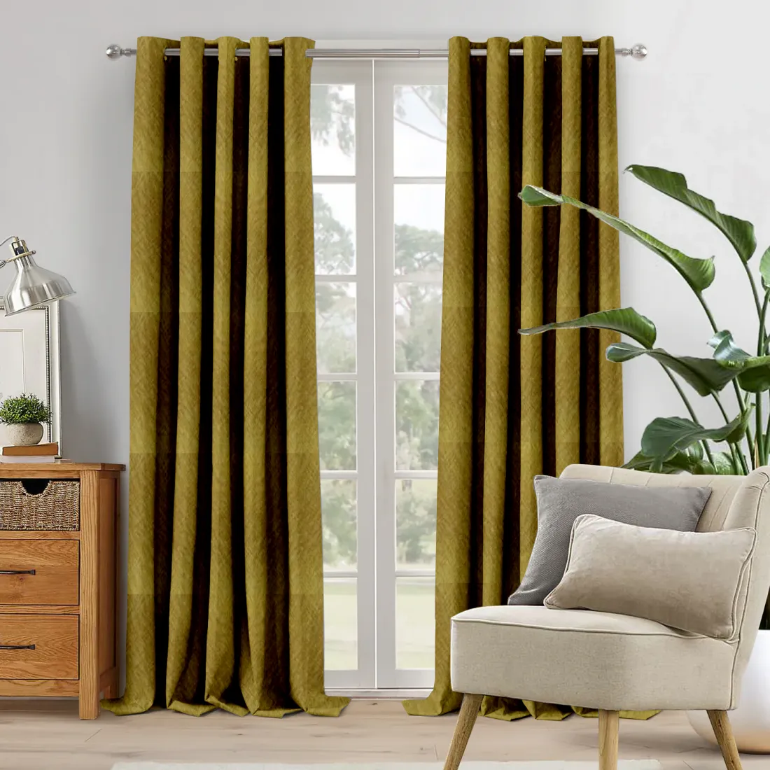 Классические шторы из ткани COVERLET 09 STRAW