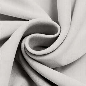 Бежевая портьерная ткань жаккард с рисунком полос