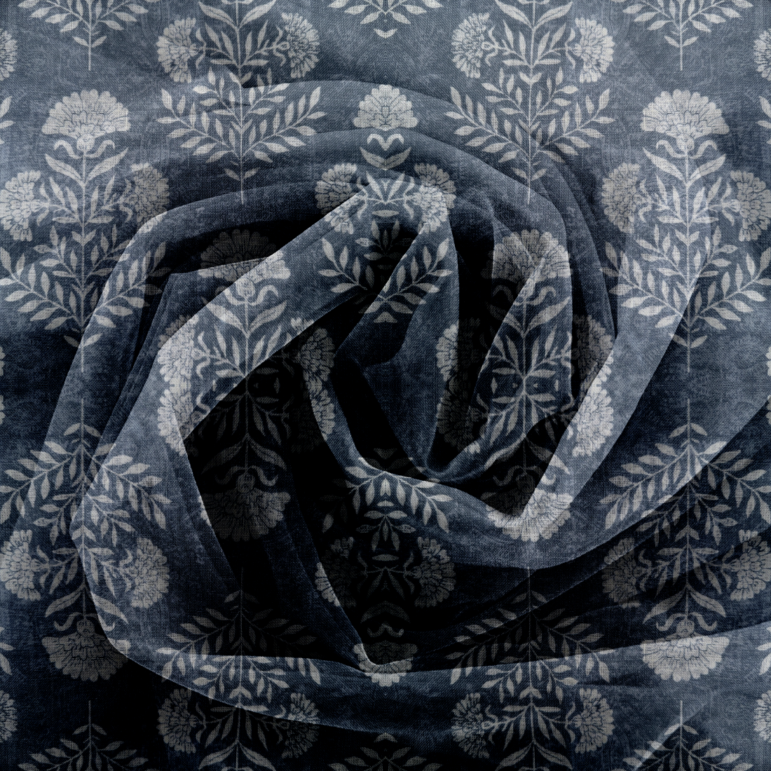 Ткань MARIGOLD BLUE CLAY