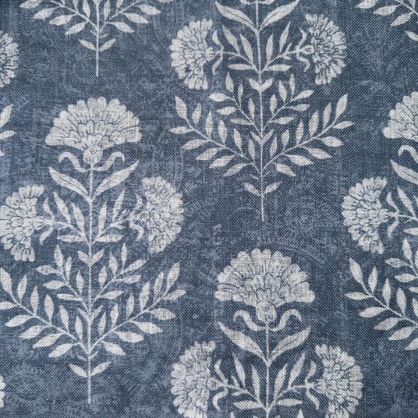 Ткань тюлевая MARIGOLD BLUE CLAY