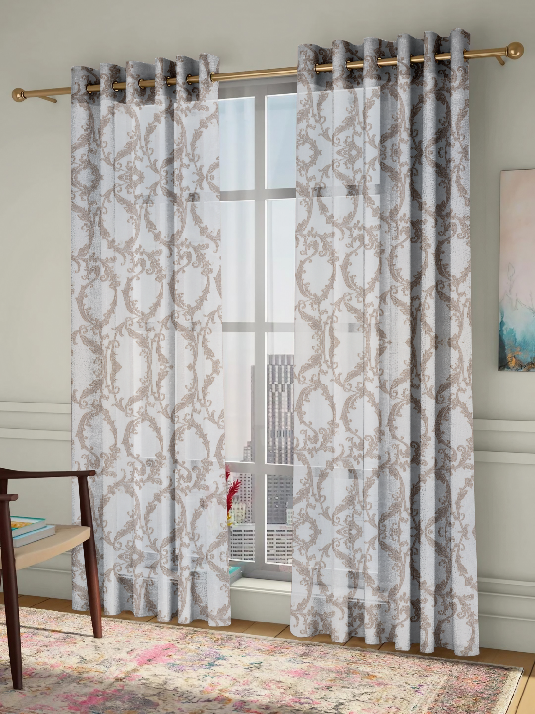 Занавески из ткани LEVERN BEIGE
