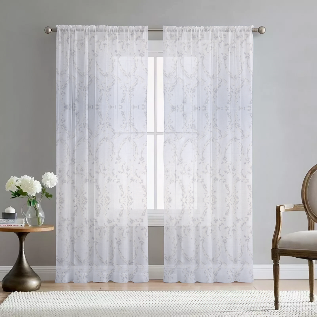 Шторы из ткани LEVERN LIGHT GREY