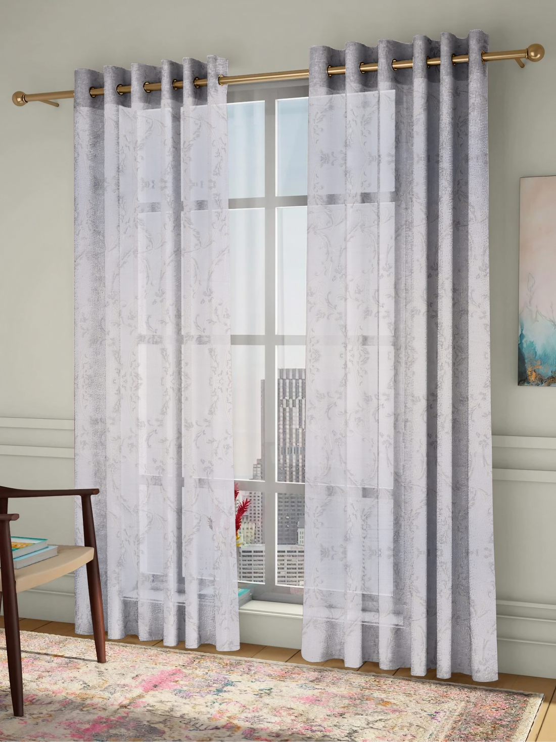 Занавески из ткани LEVERN LIGHT GREY