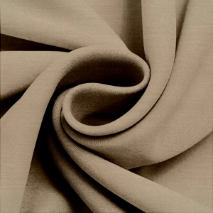 Ткань портьерная бежевая однотонная