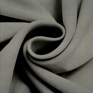 Портьерная шелковистая ткань каменно-серого цвета